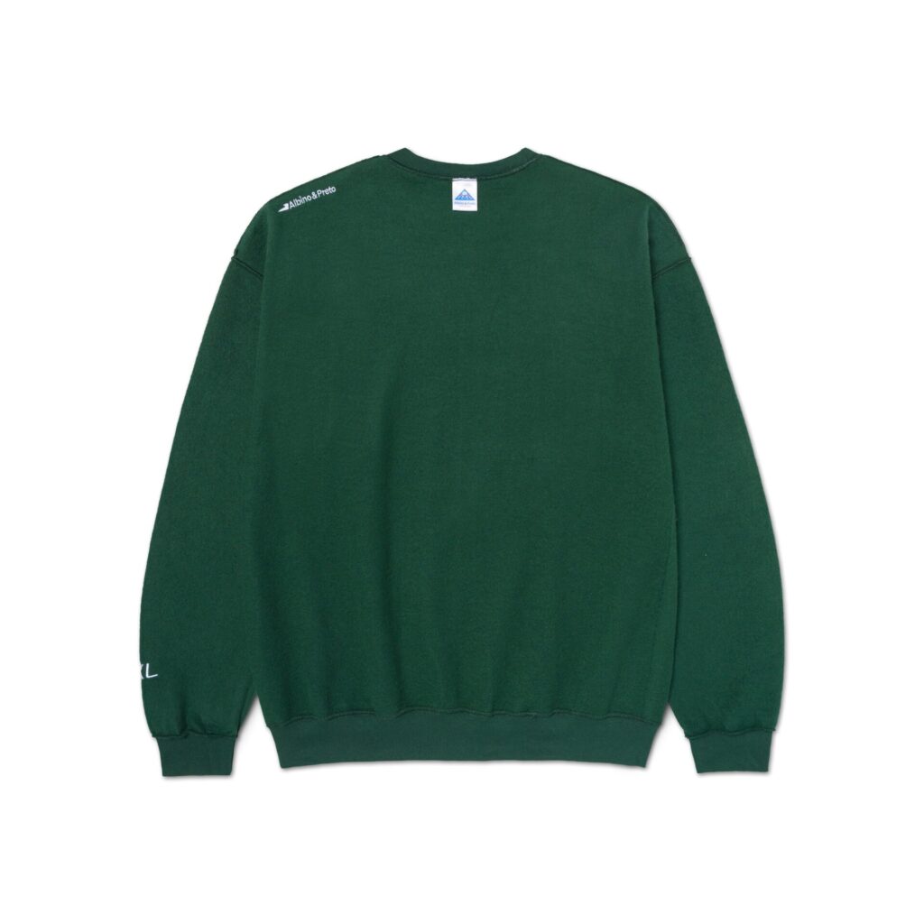 Свитшот Albino & Preto REVERSE CREWNECK GREEN