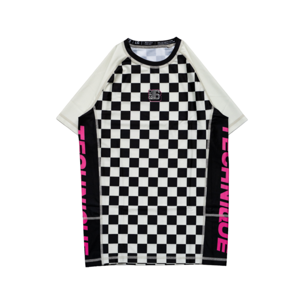 YJJS Рашгард BOBBY FISHER (BLACK/CREAM)