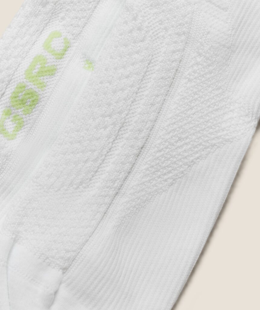 Gymshark Running Elite Crew Single Sock - White/Pace Green