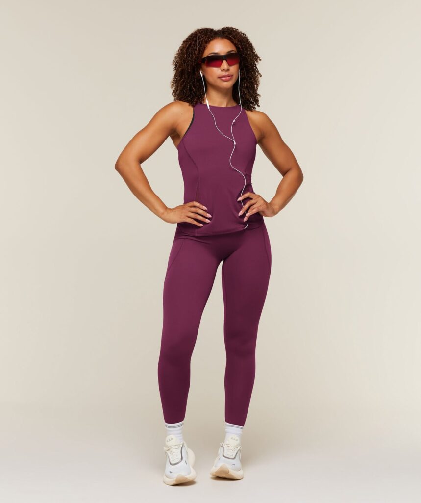 Gymshark Running Back Vent Tank - Strength Pink