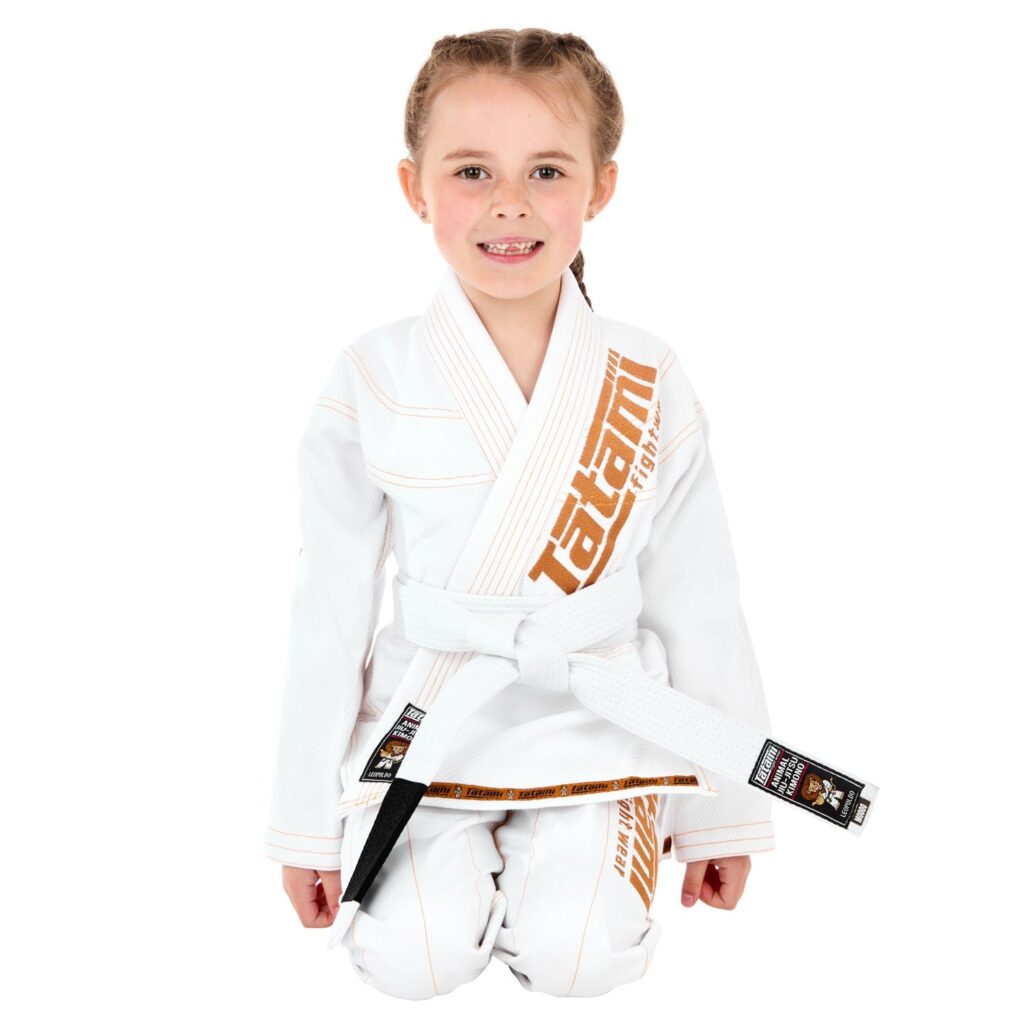 Tatami Кимоно Meerkatsu Kids Animal - White