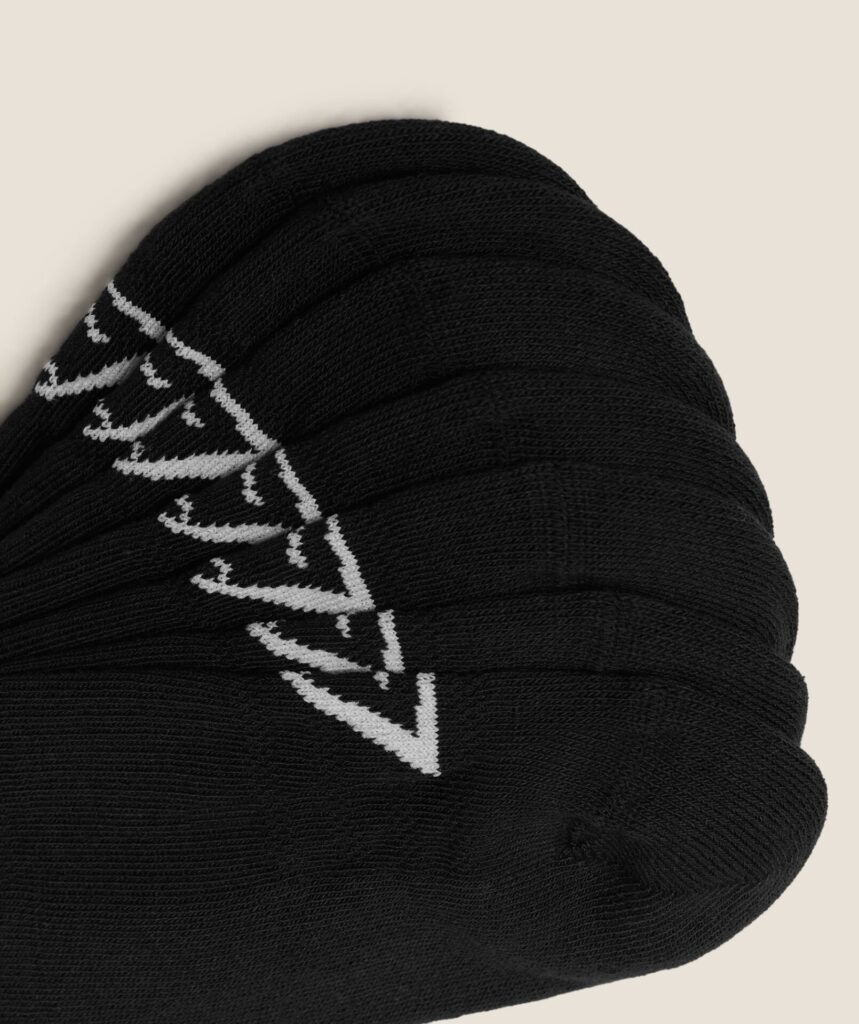 Кроссовки Gymshark Sock 6pk - Black