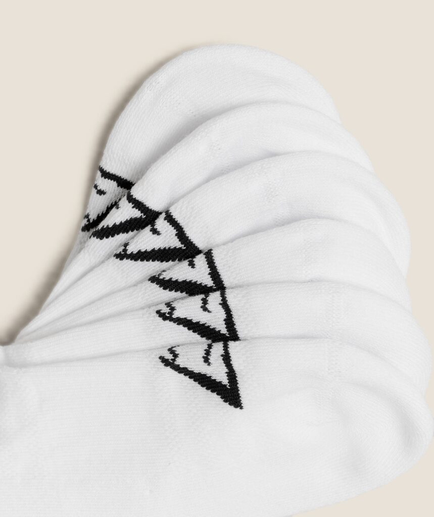 Кроссовки Gymshark Sock 6pk - White