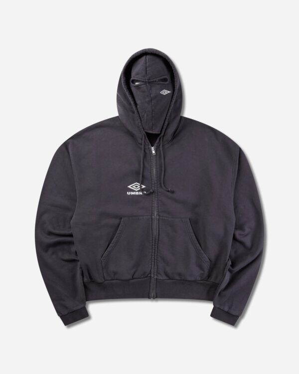 Худи Compact Masked Zip Washed Black