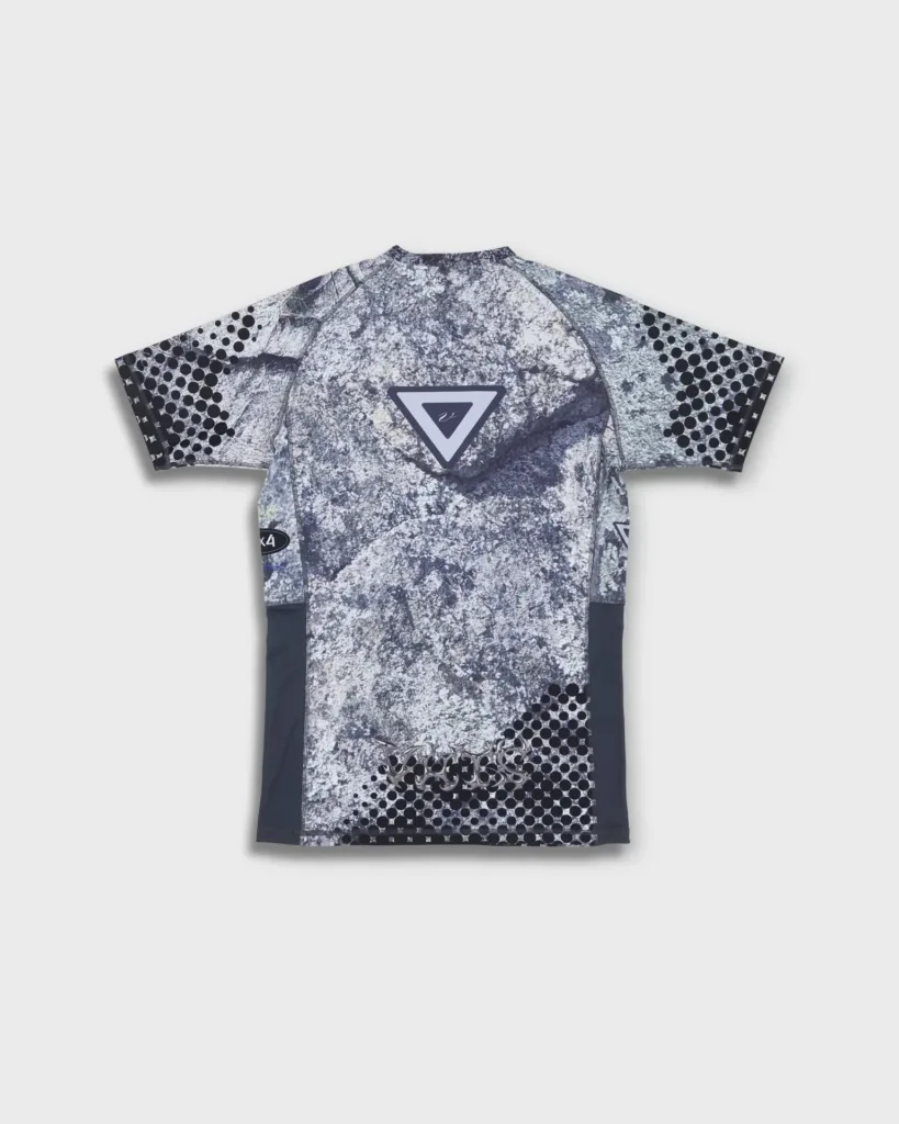 VHTS Рашгард Hudson Highlands Camo Series Short Sleeves - Lichen Grey