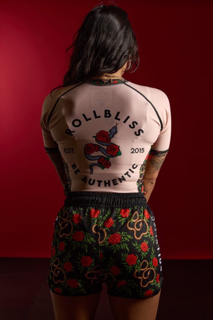 Rollbiss Рашгард Peach Forbidden Garden BJJ