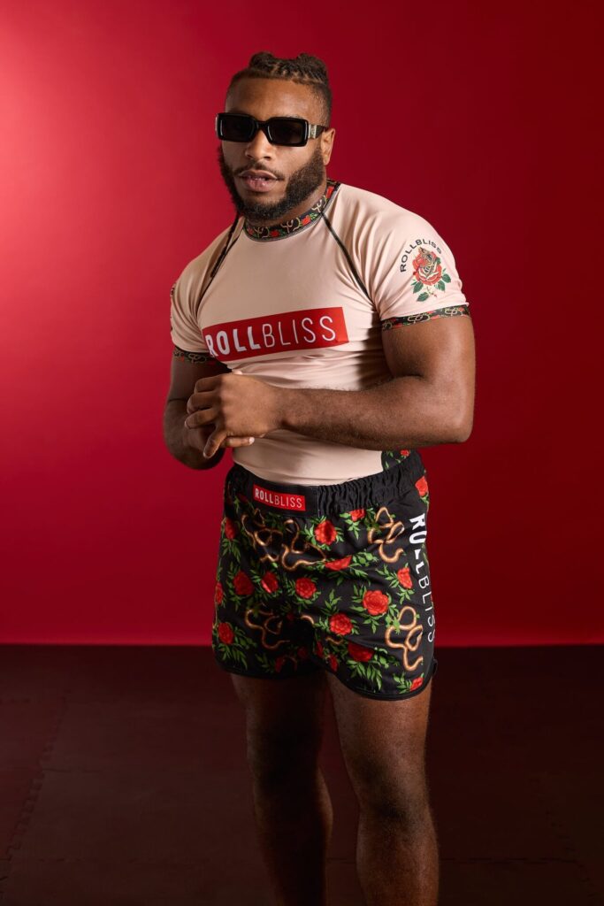 Rollbiss Рашгард Peach Forbidden Garden BJJ