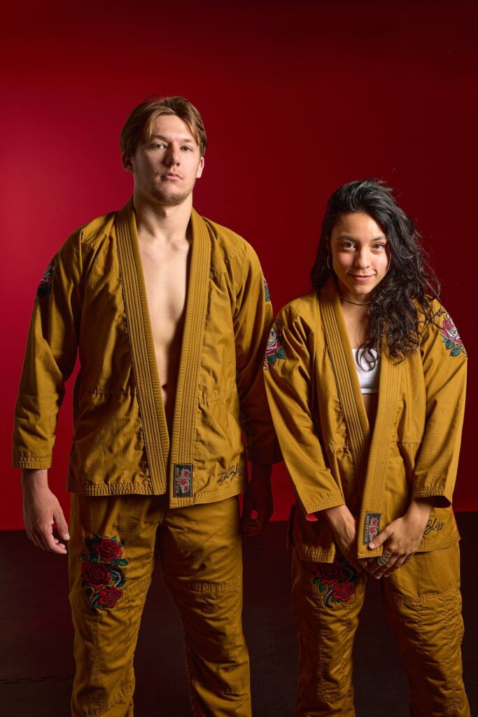 Rollbiss Кимоно Gold Forbidden Garden Ripstop BJJ