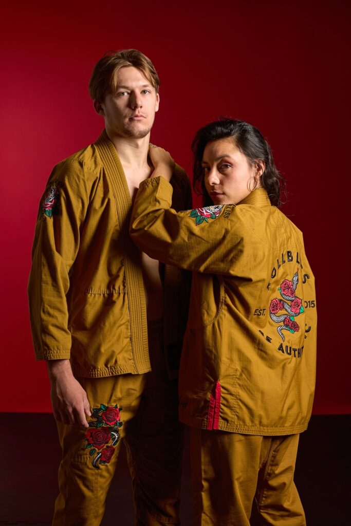 Rollbiss Кимоно Gold Forbidden Garden Ripstop BJJ