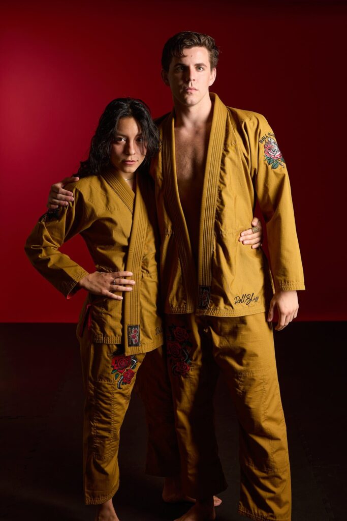 Rollbiss Кимоно Gold Forbidden Garden Ripstop BJJ