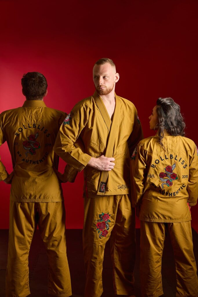 Rollbiss Кимоно Gold Forbidden Garden Ripstop BJJ