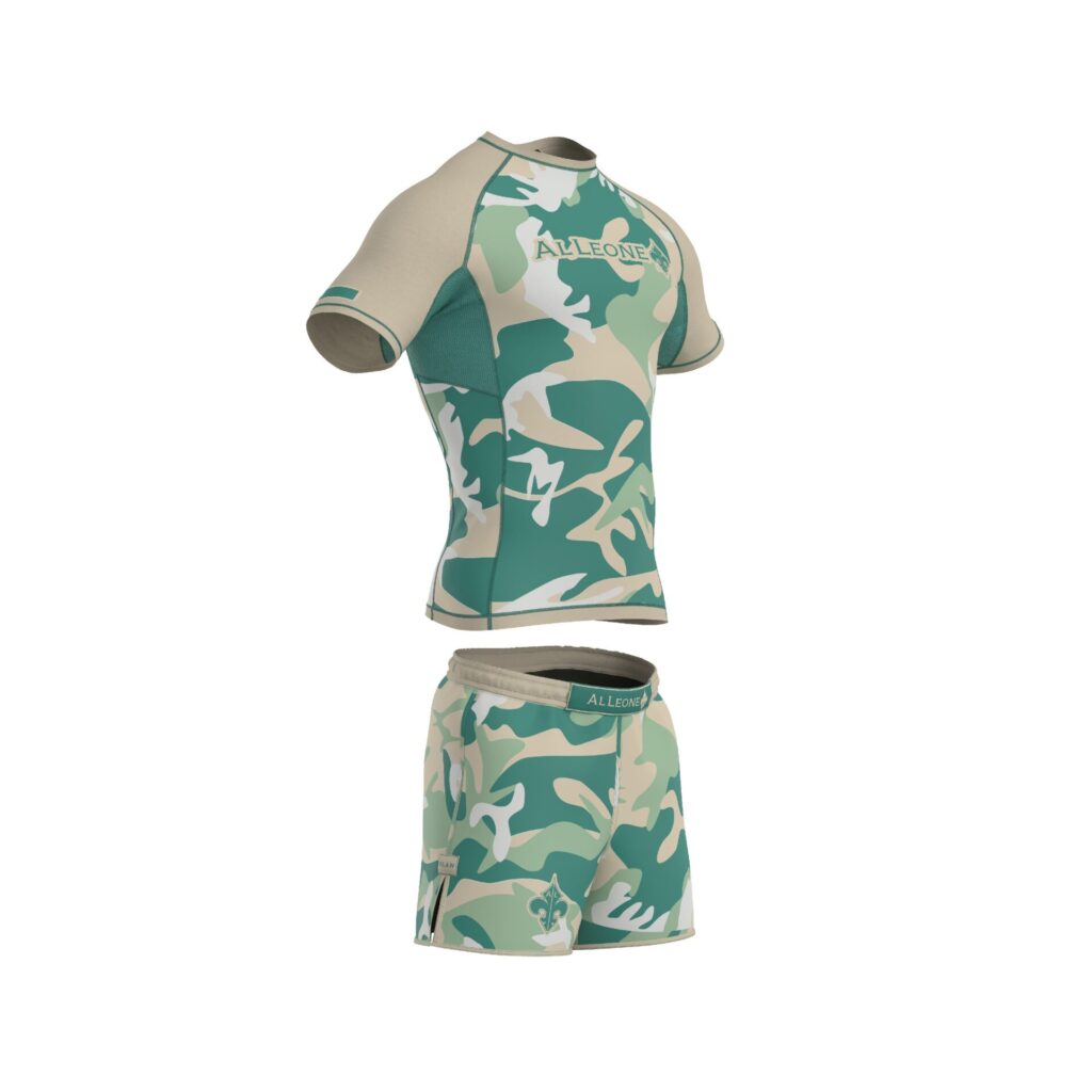 Рашгард + Шорты Al Leone - Mint Camo