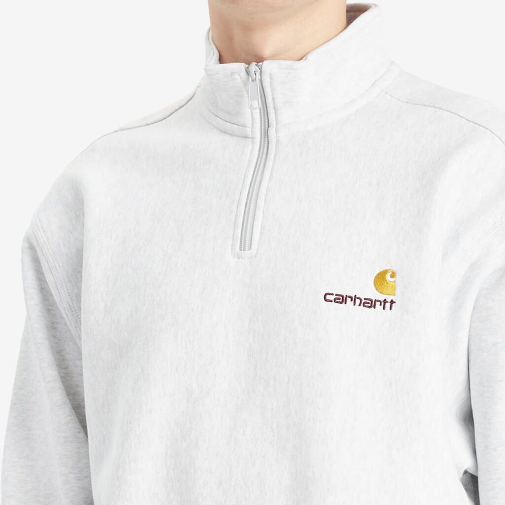 Свитшот Carhartt WIP Half Zip American Script Sweat