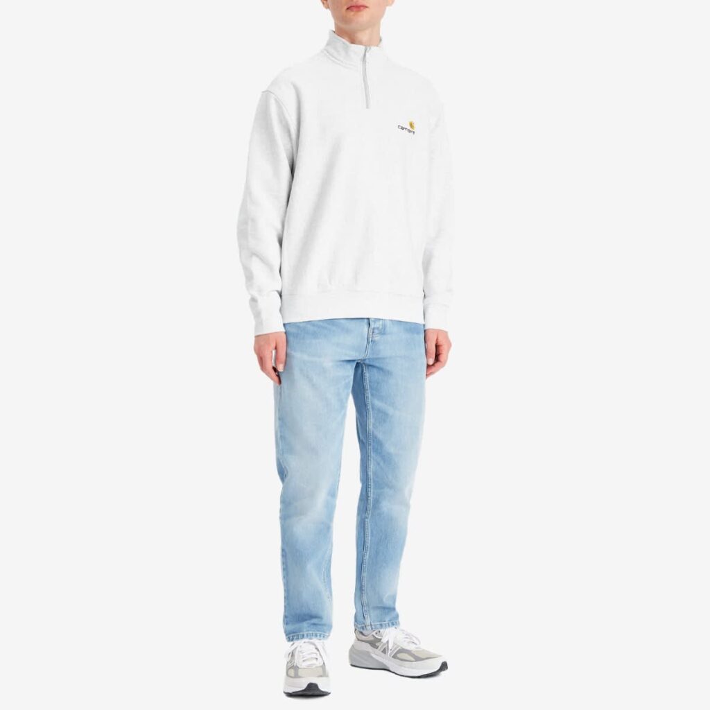 Свитшот Carhartt WIP Half Zip American Script Sweat