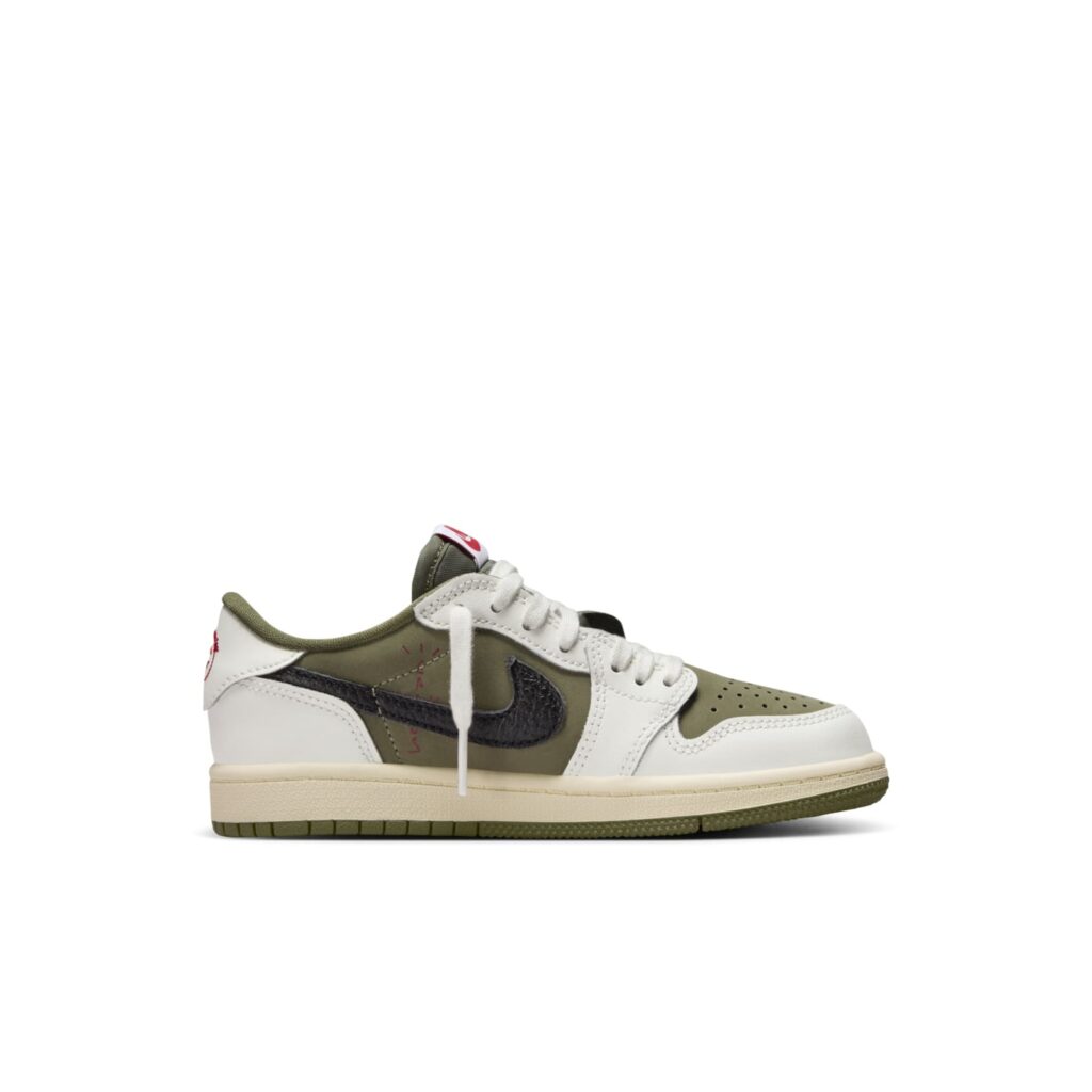 Кроссовки (PS) Air Jordan 1 Retro Low OG SP x Travis Scott 'Medium Olive' DO5442-200
