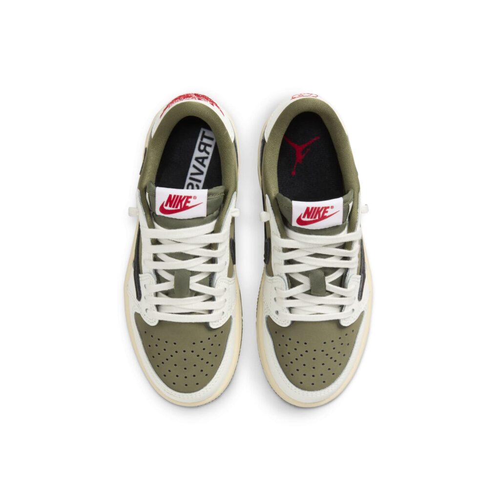 Кроссовки (PS) Air Jordan 1 Retro Low OG SP x Travis Scott 'Medium Olive' DO5442-200