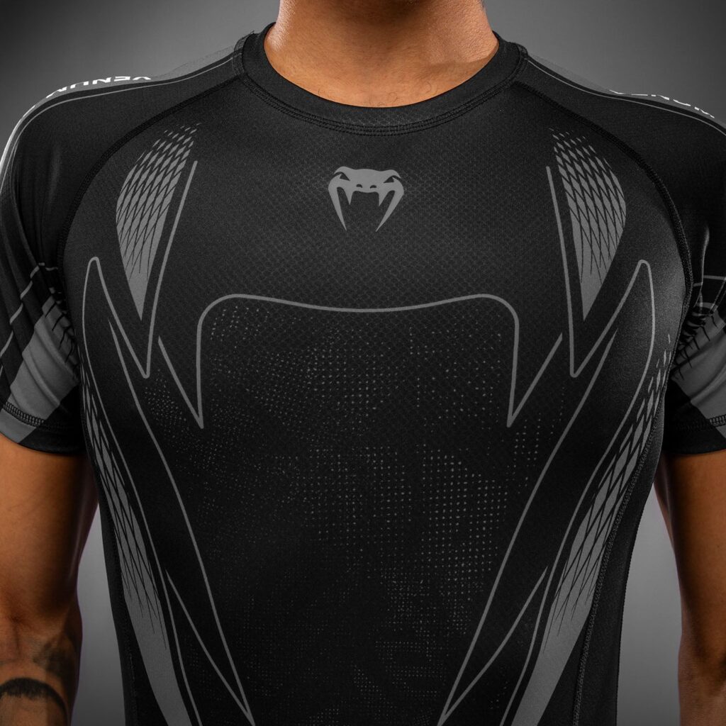 Рашгард Venum Amazonia Reborn Short Sleeve - Black/Grey