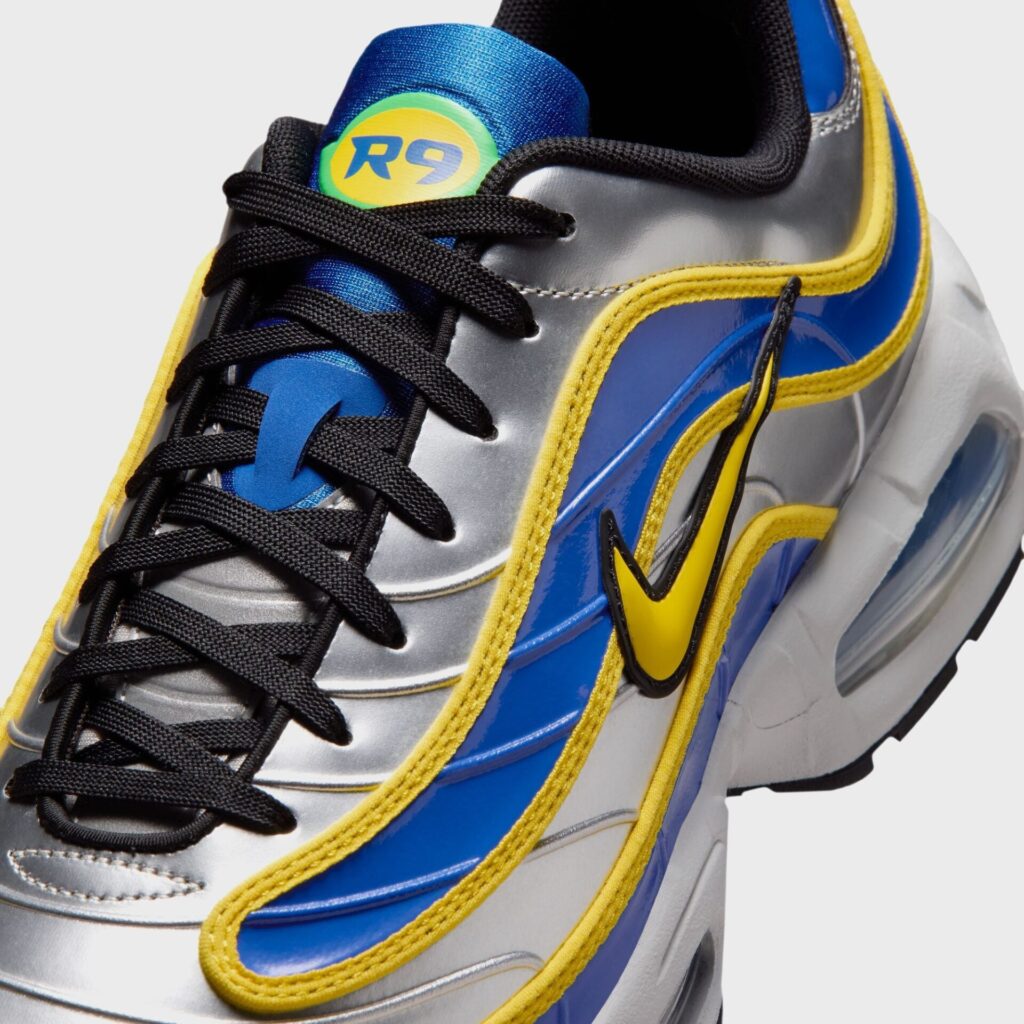Кроссовки Nike Air Max Joga Bonito R9 - Metallic Silver / Varsity Royal / Black / Varsity Maize