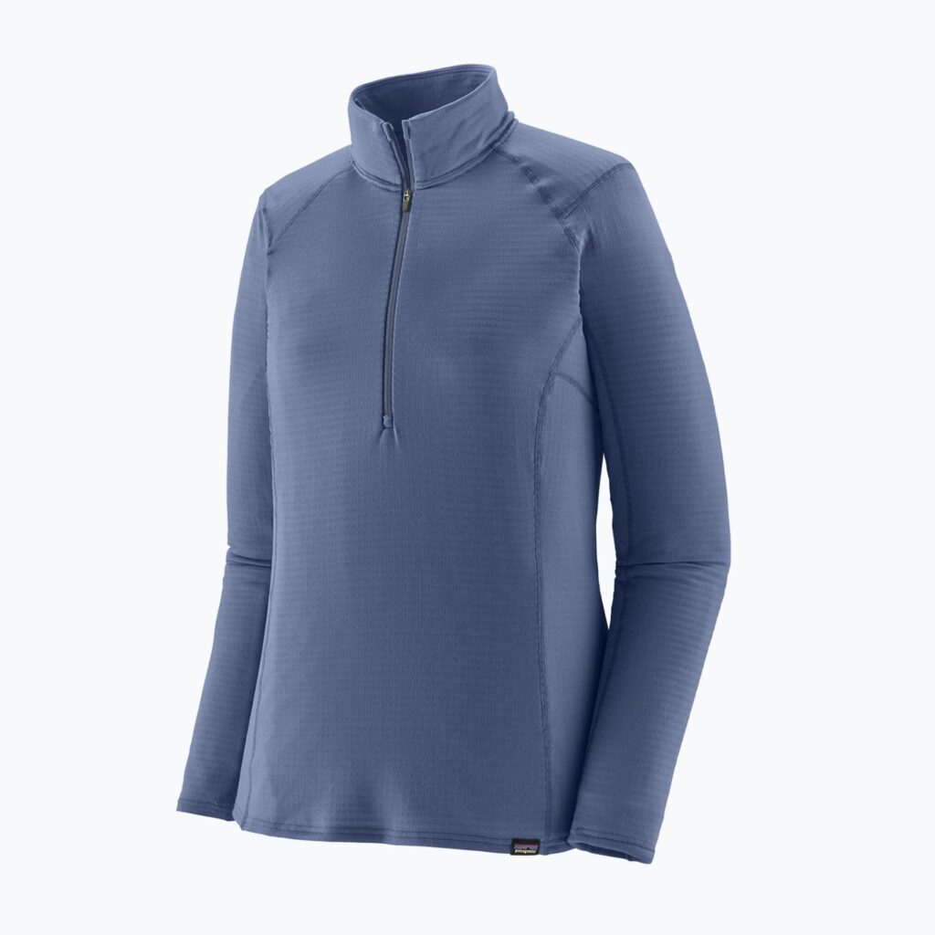 Толстовка женская Patagonia Cap Termal Weight Zip Neck clement blue