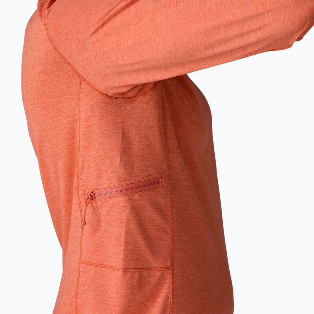Толстовка женская Patagonia Capilene Cool Sun Hoody mellow melon/peach sherbet x-dye