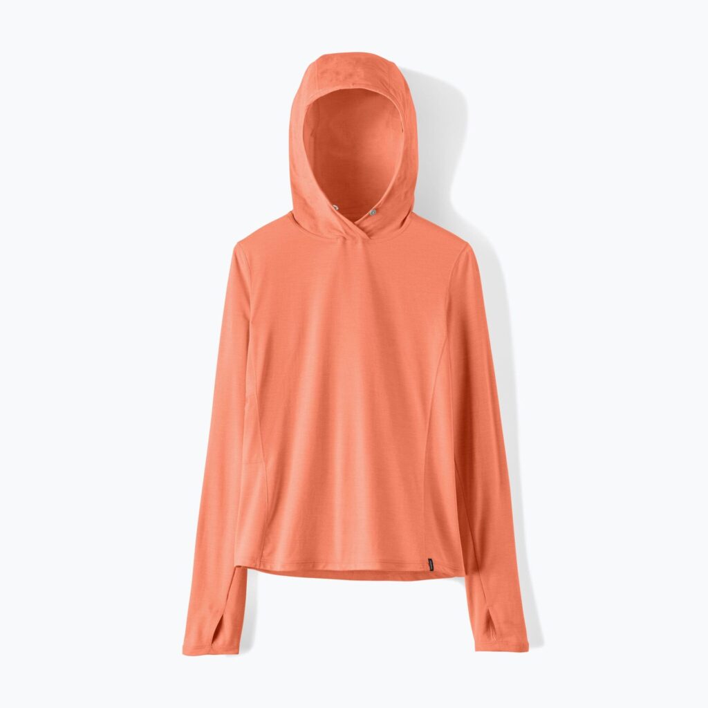 Толстовка женская Patagonia Capilene Cool Sun Hoody mellow melon/peach sherbet x-dye