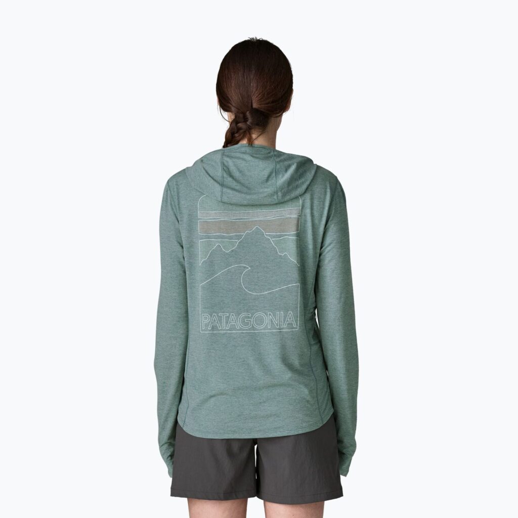 Толстовка Capilene Cool Sun Hoody nouveau green/blue sage x-dye