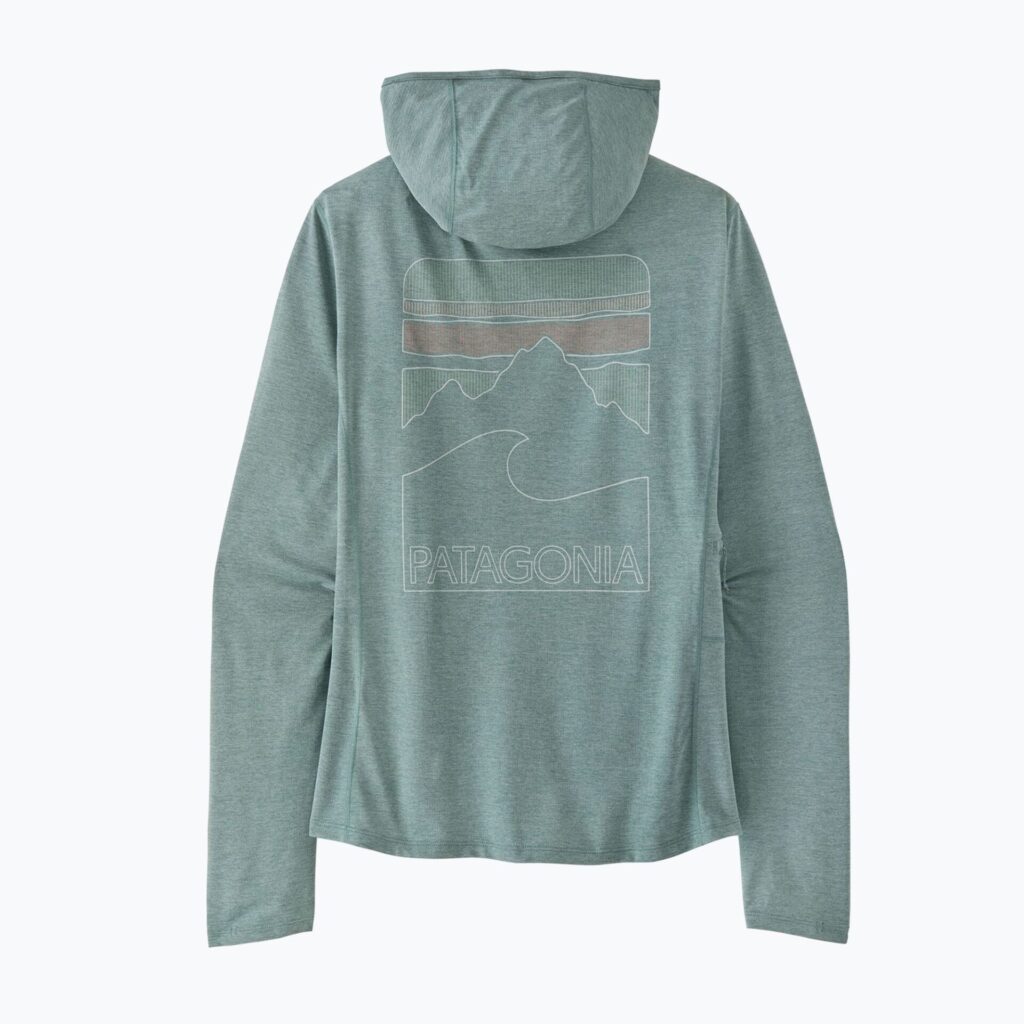 Толстовка Capilene Cool Sun Hoody nouveau green/blue sage x-dye