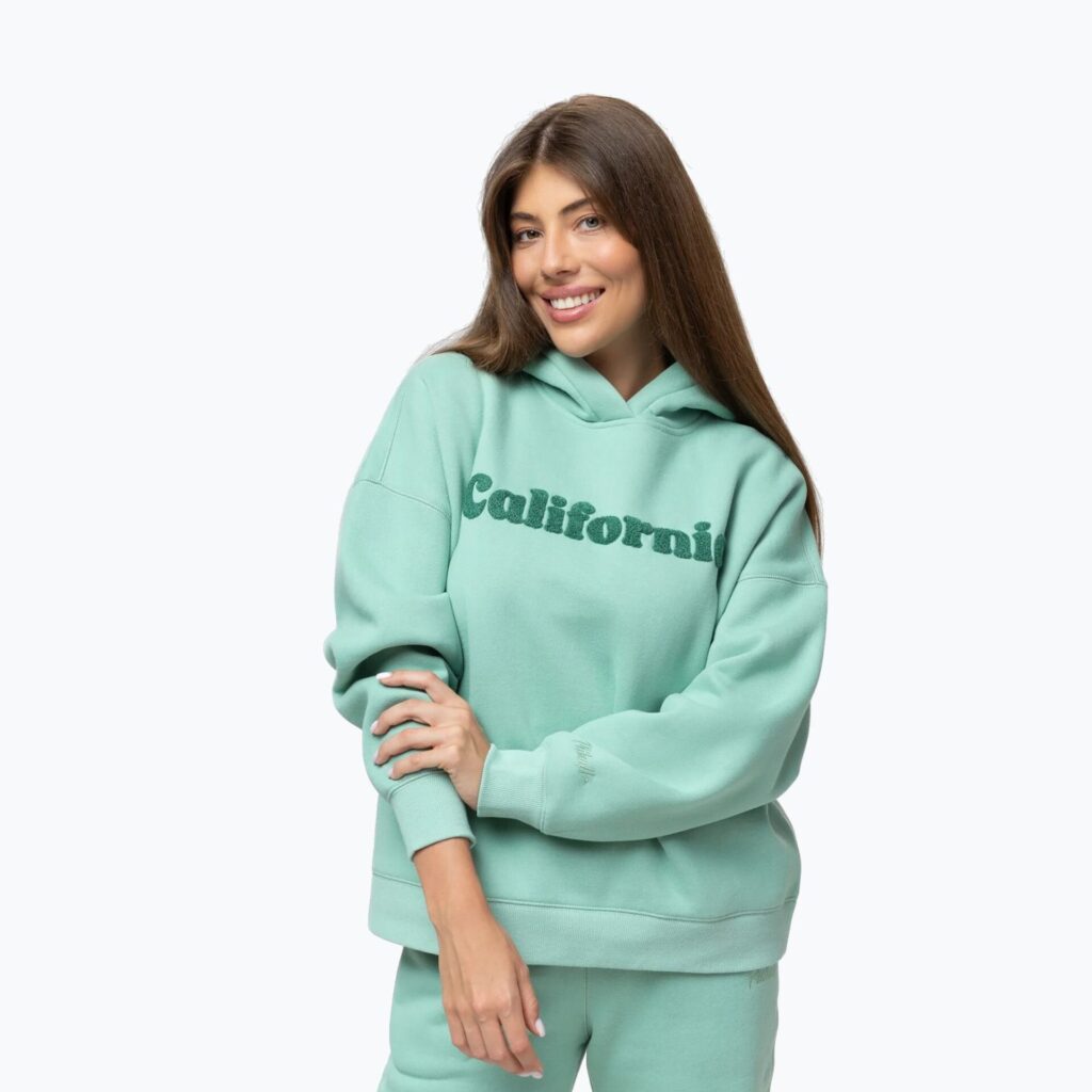 Толстовка женская Pitbull California Hooded light mint