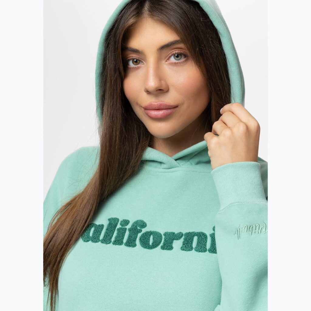 Толстовка женская Pitbull California Hooded light mint
