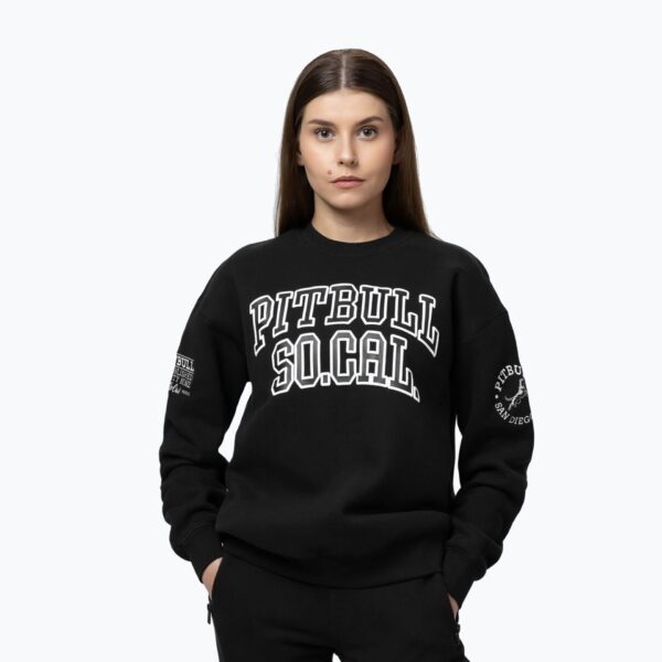 Толстовка женская Pitbull Crewneck Fiora black/black