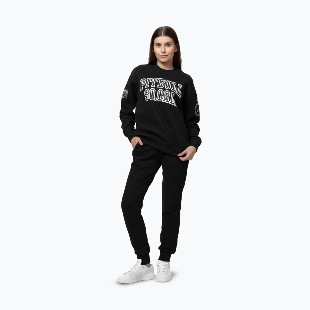 Толстовка женская Pitbull Crewneck Fiora black/black