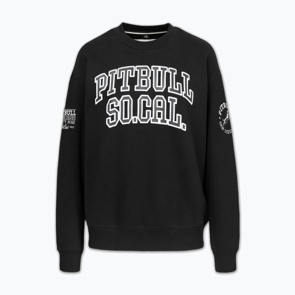 Толстовка женская Pitbull Crewneck Fiora black/black