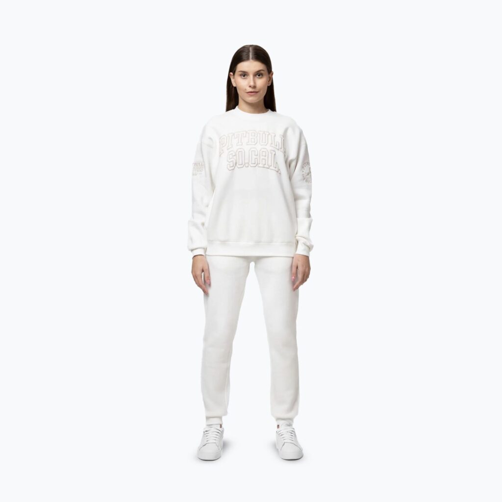 Толстовка женская Pitbull Crewneck Fiora off white