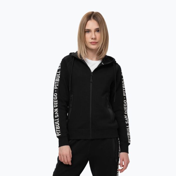 Толстовка женская Pitbull Explory Tape Hooded Zip black