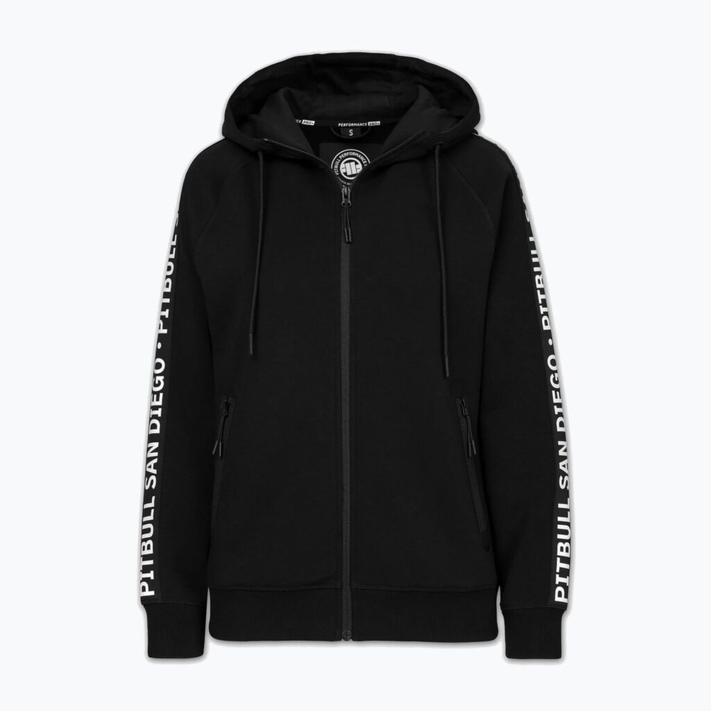 Толстовка женская Pitbull Explory Tape Hooded Zip black