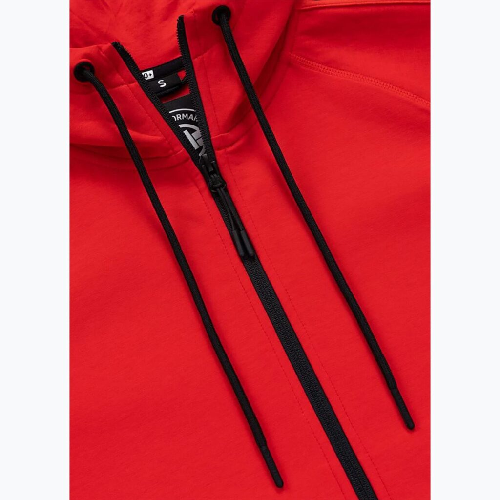 Толстовка женская Pitbull Explory Tape Hooded Zip fluo/red