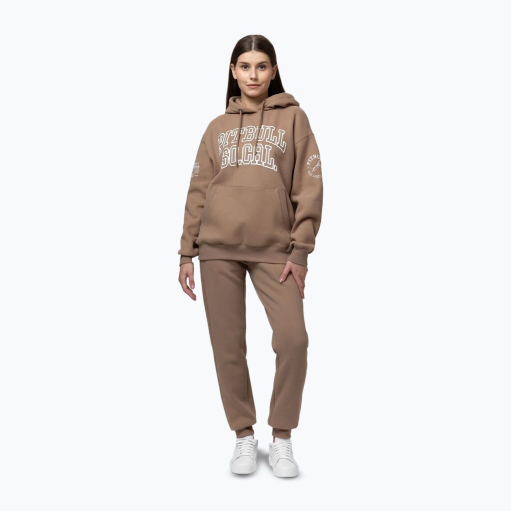 Толстовка женская Pitbull Fiora Hooded chocolate mousse