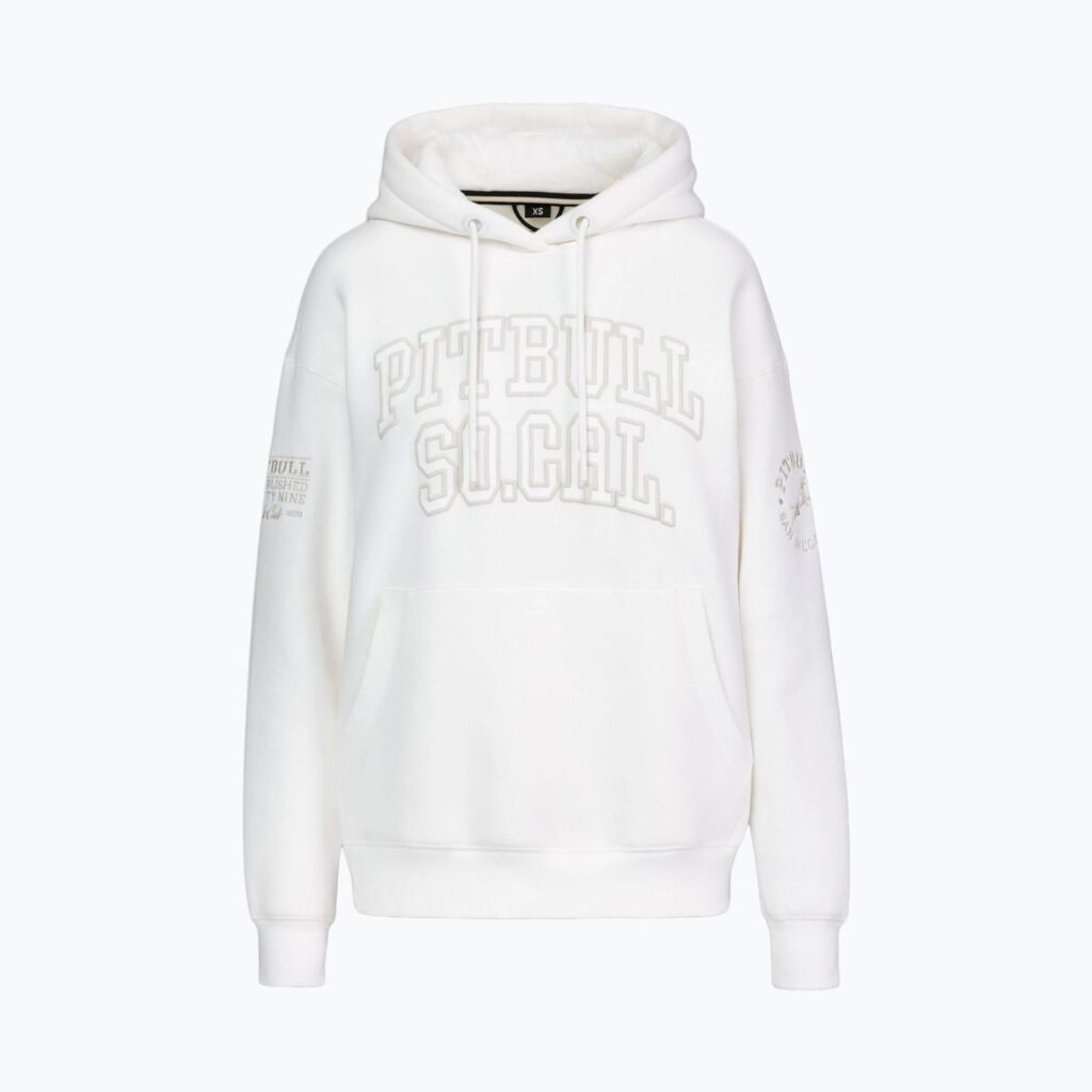 Толстовка женская Pitbull Fiora Hooded off white