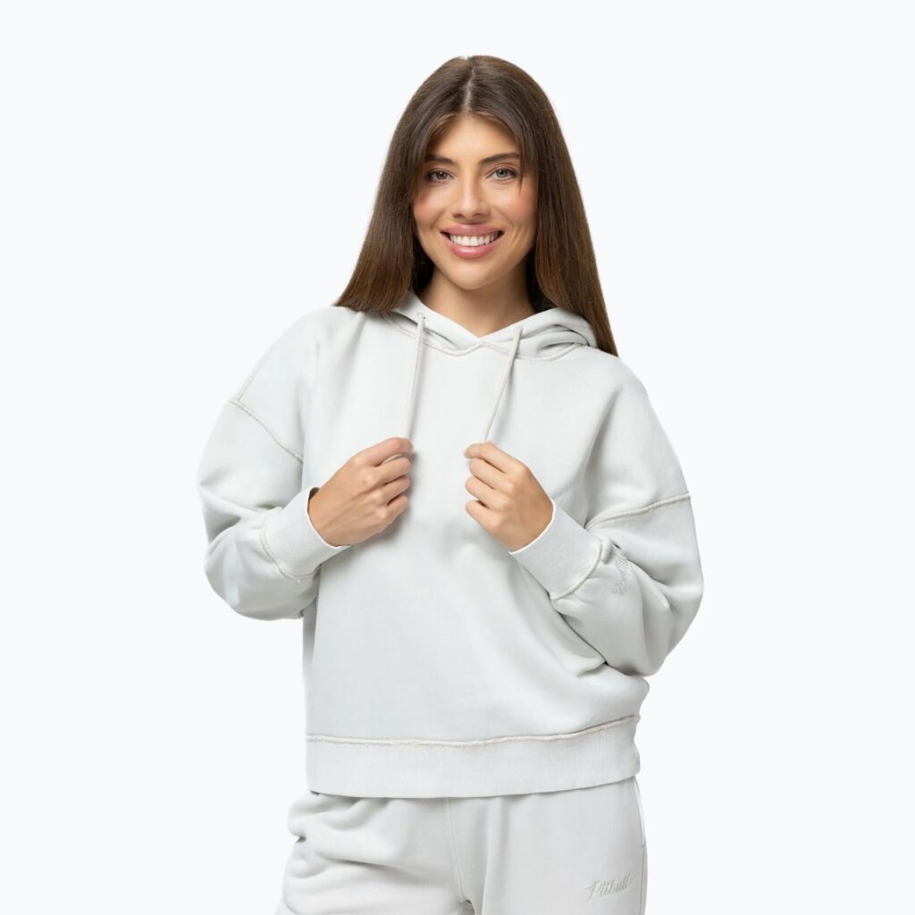 Толстовка женская Pitbull Lovia Hooded white stone