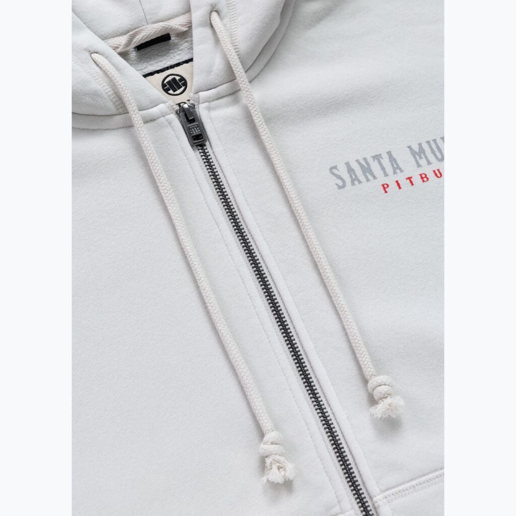 Толстовка женская Pitbull Santa Muerte Hooded Zip white stone