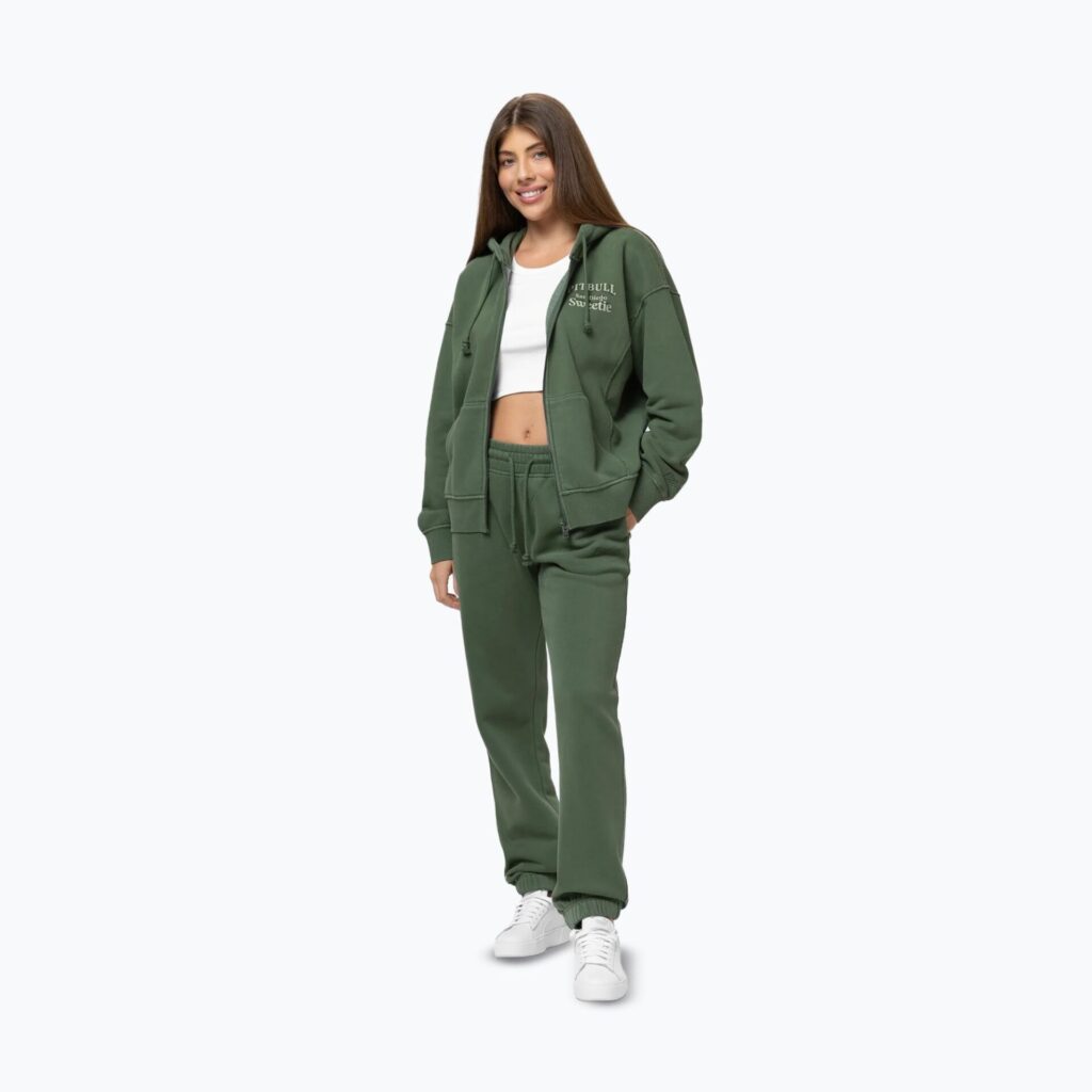 Толстовка женская Pitbull Sweetie Hooded Zip sage green