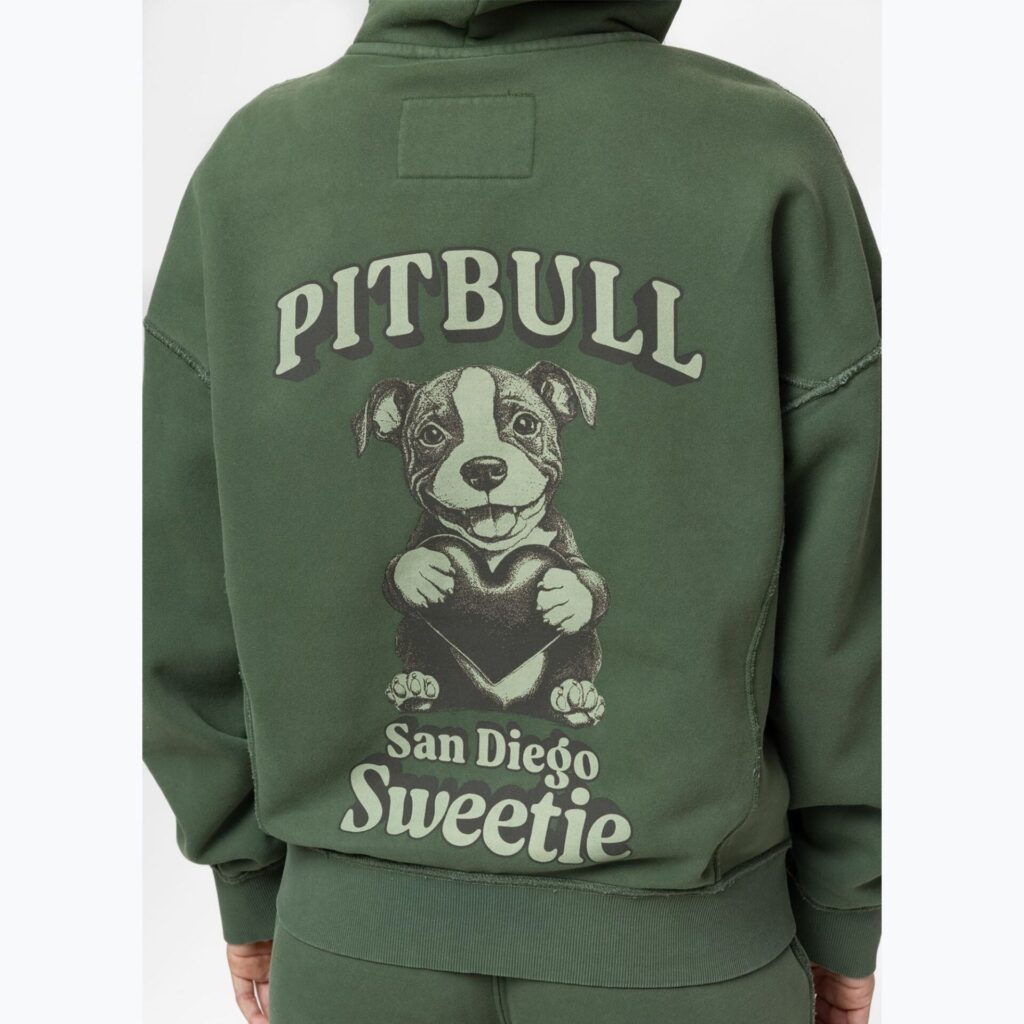 Толстовка женская Pitbull Sweetie Hooded Zip sage green