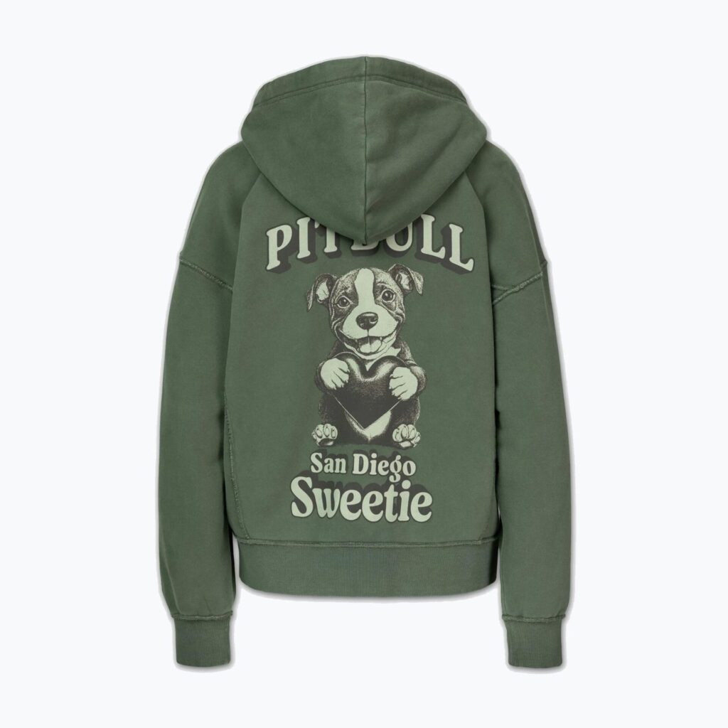 Толстовка женская Pitbull Sweetie Hooded Zip sage green
