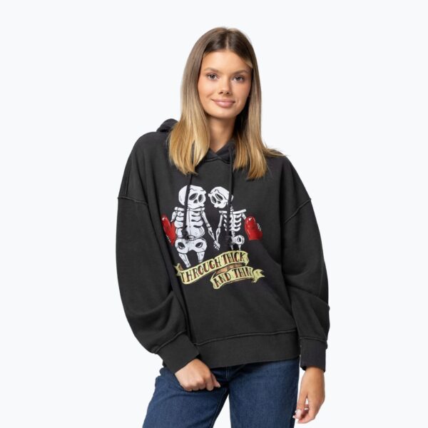 Толстовка женская Pitbull Thick & Thin Hooded dark graphite