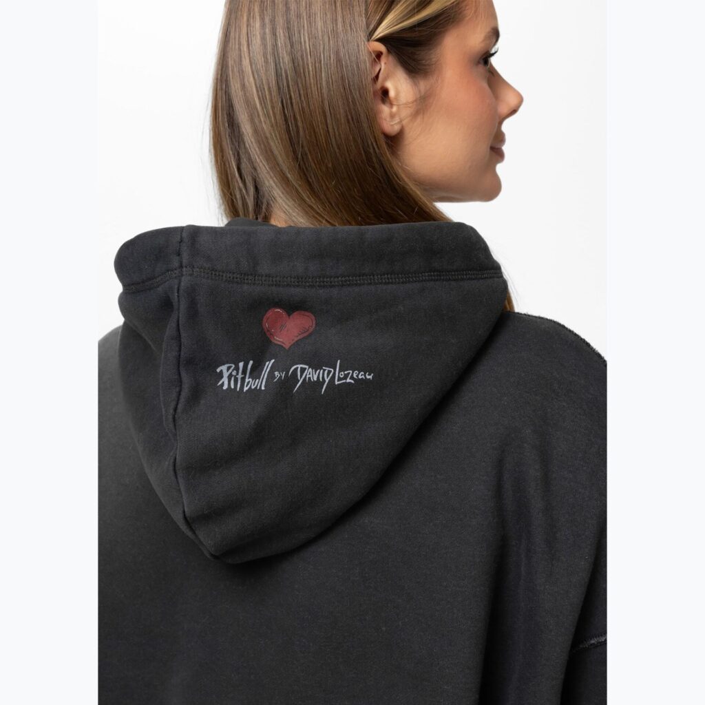 Толстовка женская Pitbull Thick & Thin Hooded dark graphite