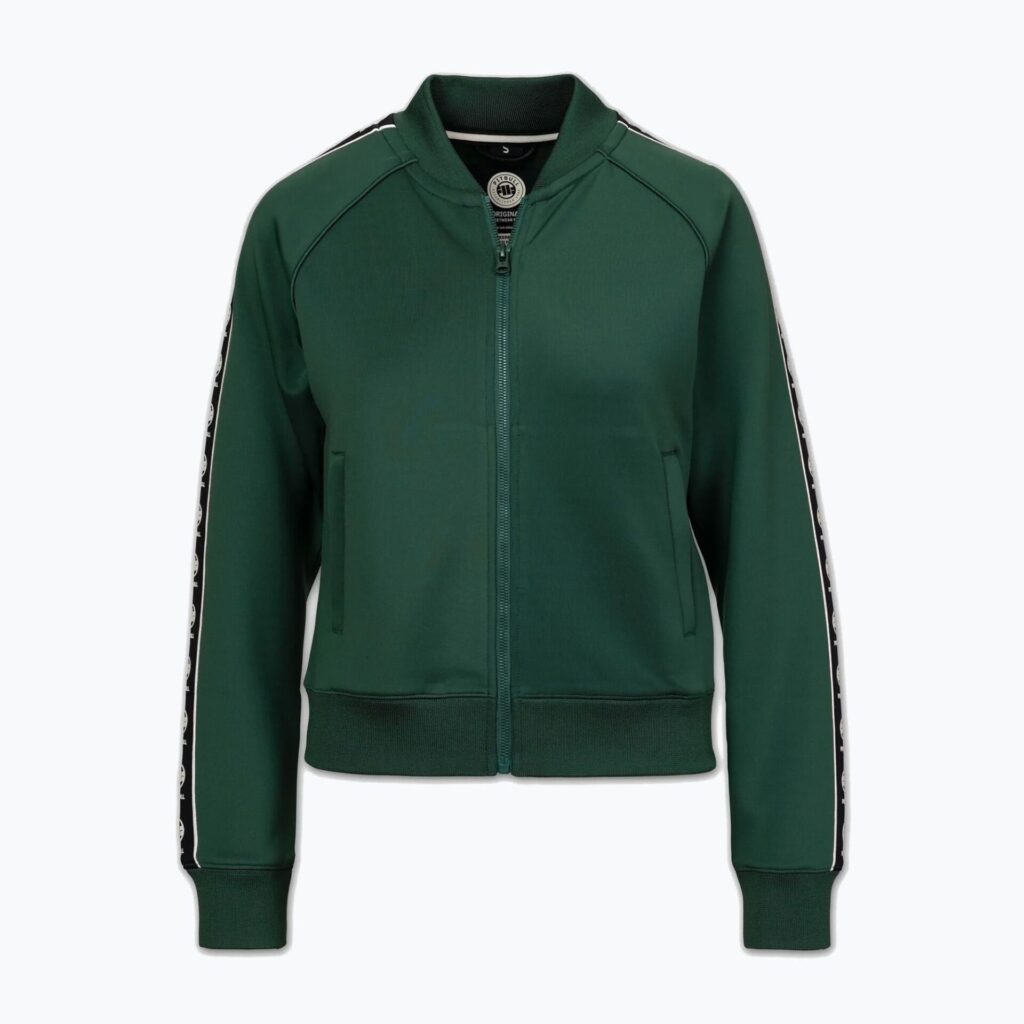 Толстовка женская Pitbull Verona Collar Zip bottle green