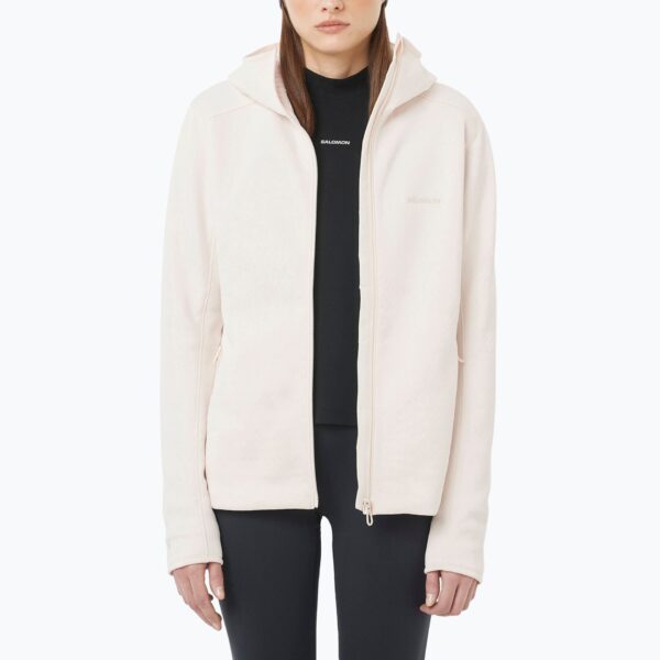 Женская толстовка Salomon Outline Warm Fleece whisper white