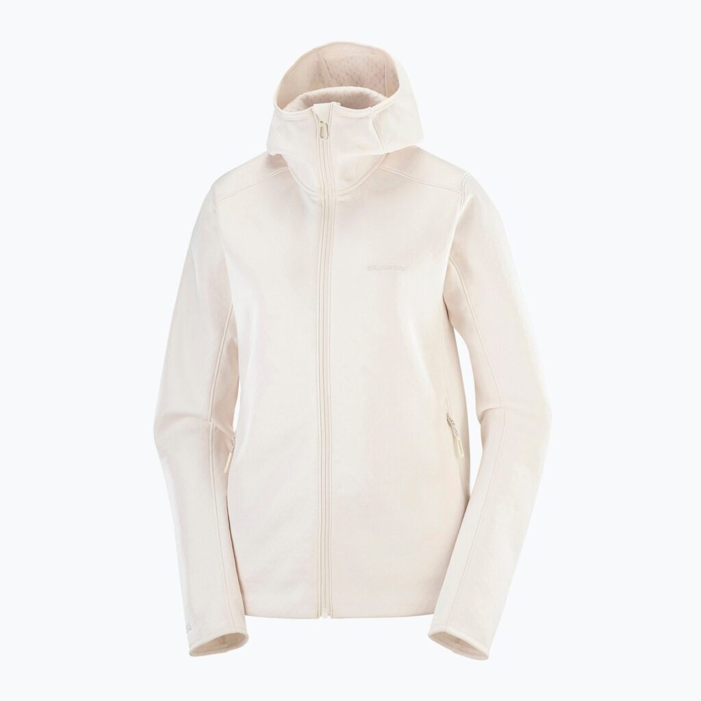 Женская толстовка Salomon Outline Warm Fleece whisper white