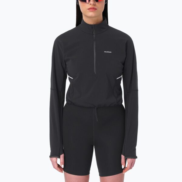 Женская толстовка Salomon Sense Aero Hybrid CP PLVR deep black