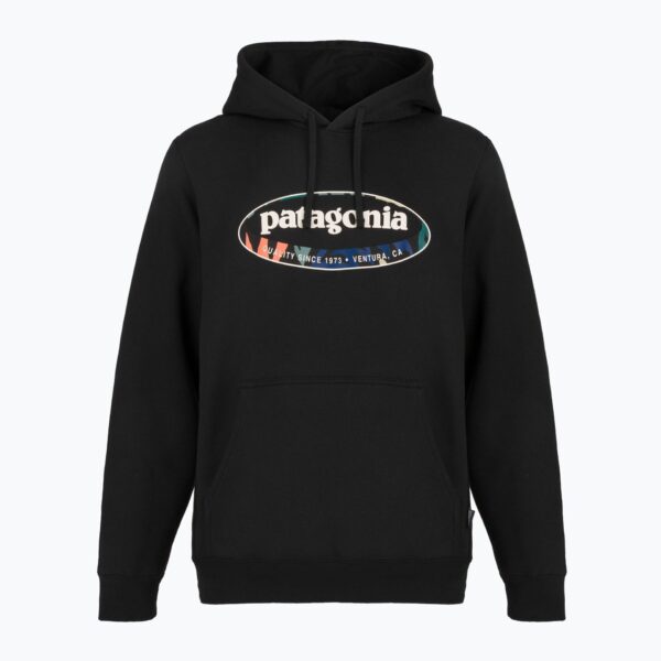 Толстовка мужская Patagonia '95 Oval Logo Uprisal Hoody black: kaleido